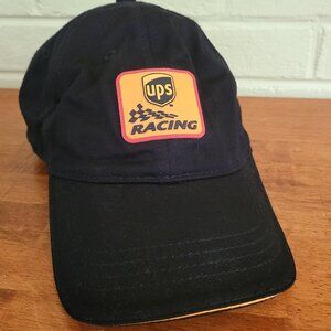 Vintage UPS Racing Hat Dale Jarrett #88 Black Chase Authentic Cap NASCAR y2k T1